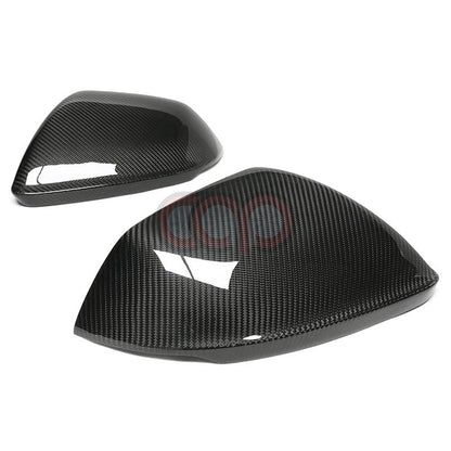 4M B9 Dry Carbon Fiber Mirror Covers Pair Without Side Assist | Audi 4M Q8, SQ8, RSQ8 | Canadian Auto Performance