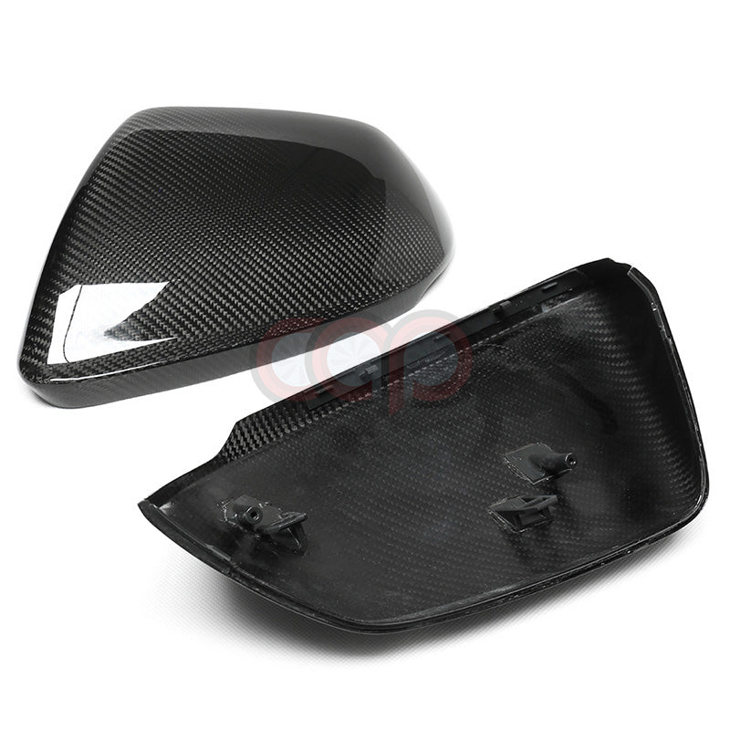 4M B9 Dry Carbon Fiber Mirror Covers Pair Without Side Assist | Audi 4M Q8, SQ8, RSQ8 | Canadian Auto Performance