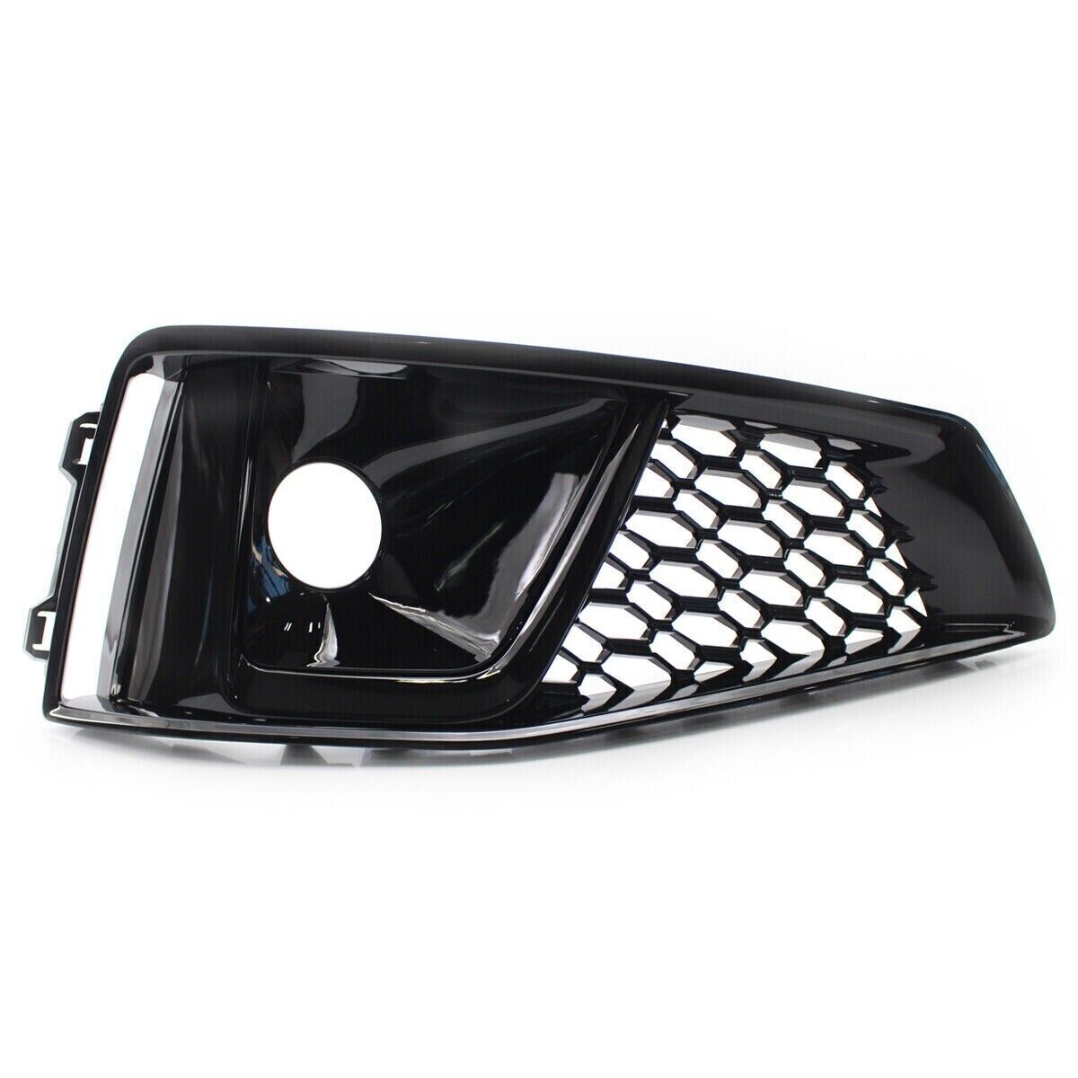 B9 RS4 RS Honeycomb Fog Grilles Gloss Black | Audi B9 A4 S-Line, S4 | Canadian Auto Performance