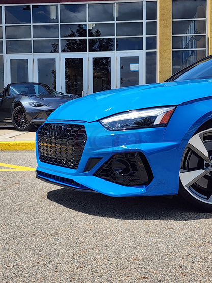 B9.5 Front Bumper RS5 Bumper RS5 Style Grille Black Fame Black Mesh | Audi B9.5 A5, S5 | Canadian Auto Performance