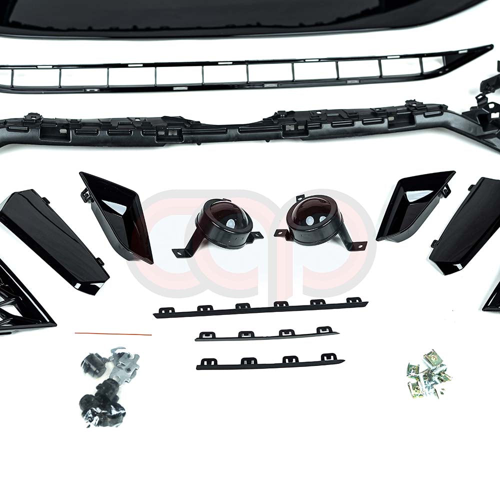 B9.5 Front Bumper RS5 Bumper RS5 Style Grille Black Fame Black Mesh | Audi B9.5 A5, S5 | Canadian Auto Performance