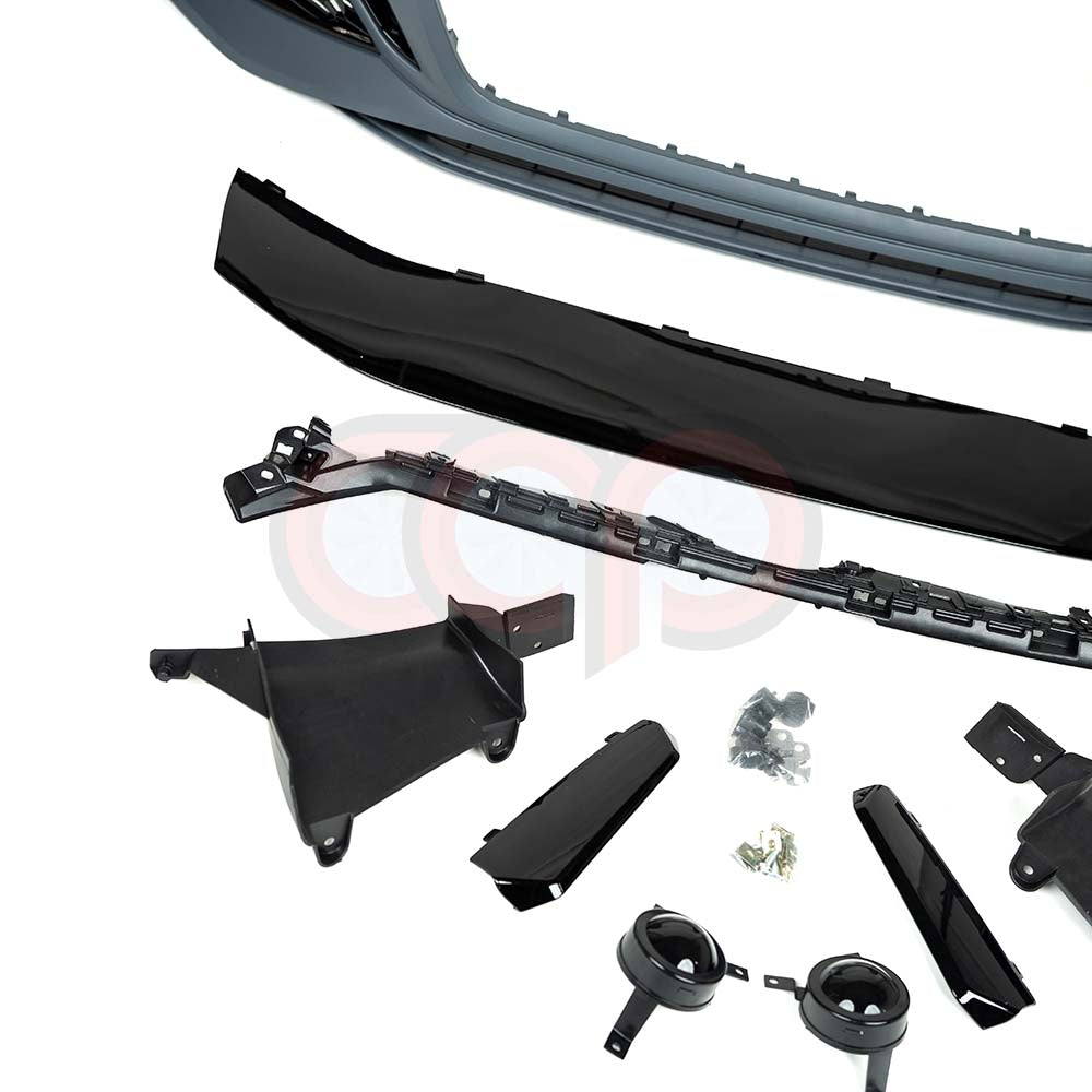 B9.5 Front Bumper RS5 Bumper RS5 Style Grille Black Fame Black Mesh | Audi B9.5 A5, S5 | Canadian Auto Performance