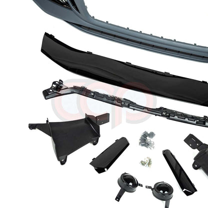 B9.5 Front Bumper RS5 Bumper RS5 Style Grille Black Fame Black Mesh | Audi B9.5 A5, S5 | Canadian Auto Performance