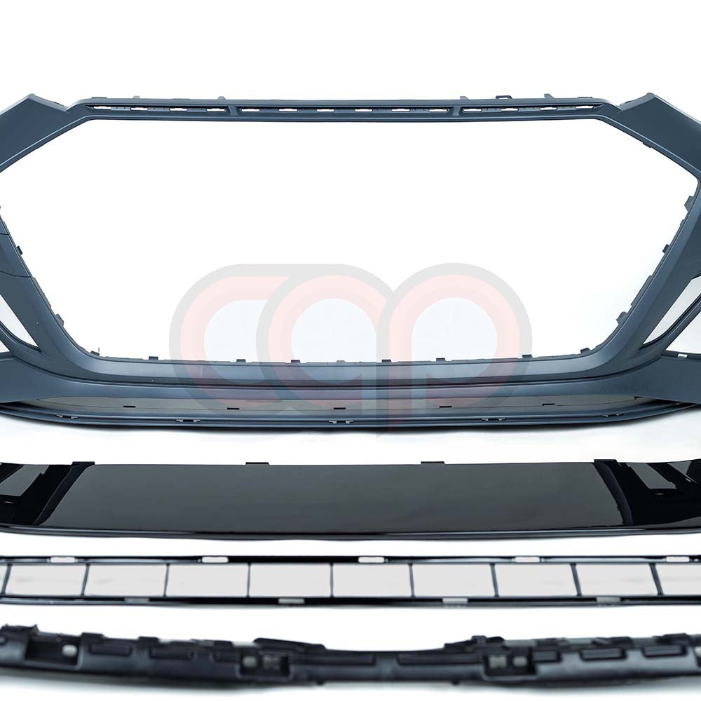 B9.5 Front Bumper RS5 Bumper RS5 Style Grille Black Fame Black Mesh | Audi B9.5 A5, S5 | Canadian Auto Performance