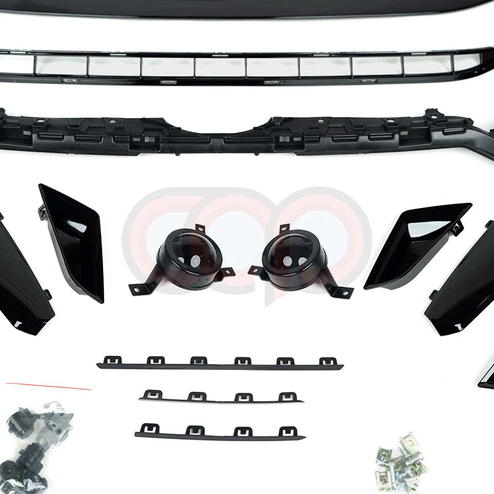 B9.5 Front Bumper RS5 Bumper RS5 Style Grille Black Fame Black Mesh | Audi B9.5 A5, S5 | Canadian Auto Performance