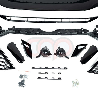 B9.5 Front Bumper RS5 Bumper RS5 Style Grille Black Fame Black Mesh | Audi B9.5 A5, S5 | Canadian Auto Performance