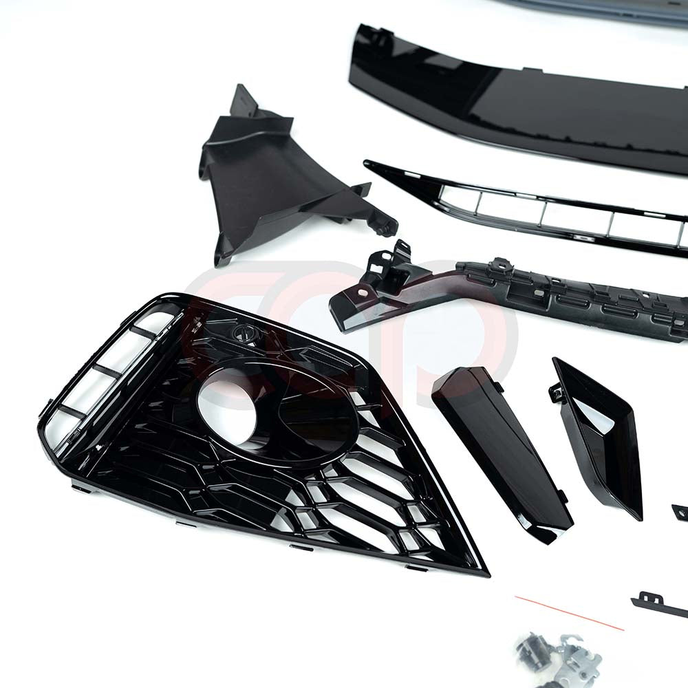 B9.5 Front Bumper RS5 Bumper RS5 Style Grille Black Fame Black Mesh | Audi B9.5 A5, S5 | Canadian Auto Performance