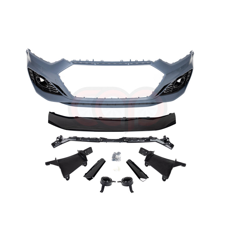 B9.5 Front Bumper RS5 Bumper RS5 Style Grille Black Fame Black Mesh | Audi B9.5 A5, S5 | Canadian Auto Performance