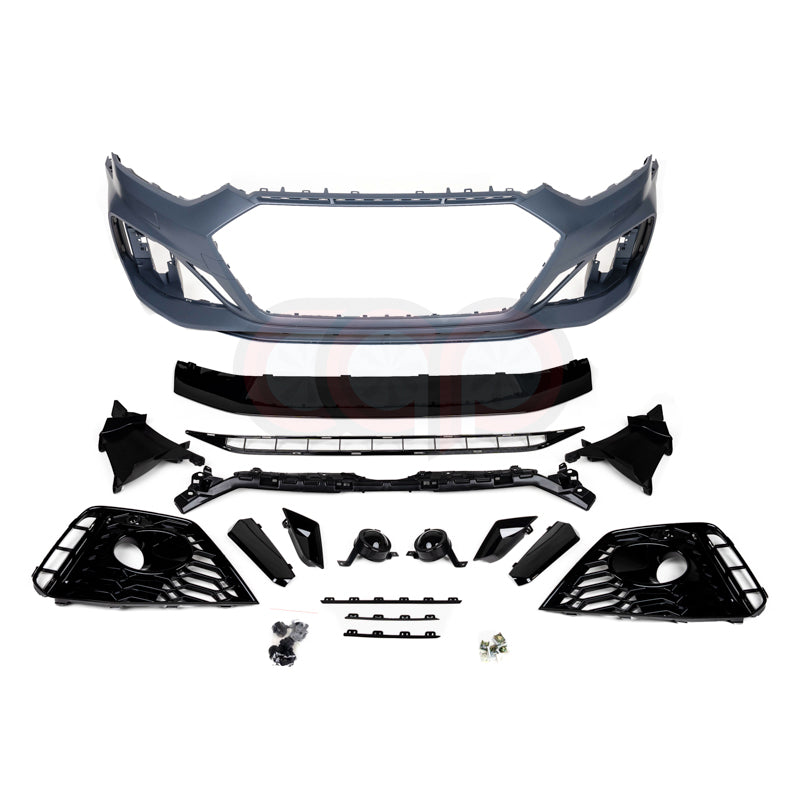 B9.5 Front Bumper RS5 Bumper RS5 Style Grille Black Fame Black Mesh | Audi B9.5 A5, S5 | Canadian Auto Performance