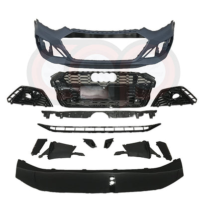 B9.5 Front Bumper RS5 Bumper RS5 Style Grille Black Fame Black Mesh | Audi B9.5 A5, S5 | Canadian Auto Performance