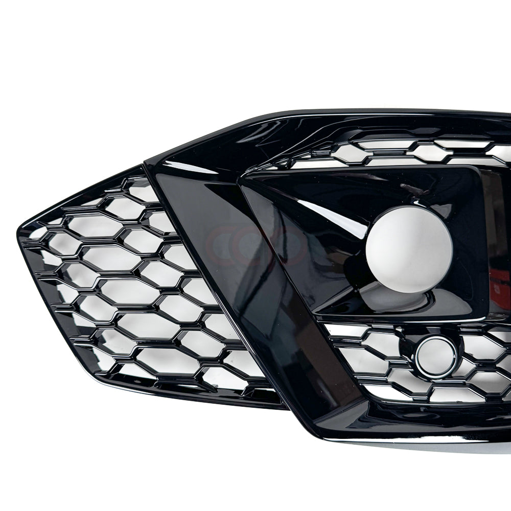 B9.5 RS5 Honeycomb Fog Grilles | Audi B9.5 A5 S-Line, S5 | Canadian Auto Performance