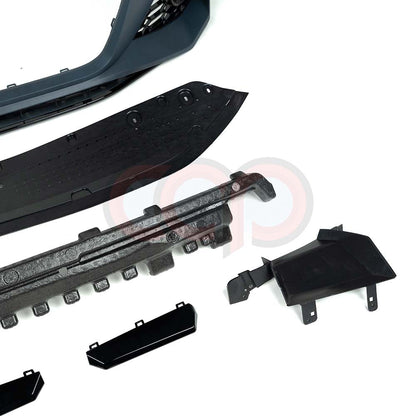 B9.5 Front Bumper RS4 Bumper V1 RS4 Grille Black Frame Black Mesh | Audi B9.5 A4, S4 | Canadian Auto Performance