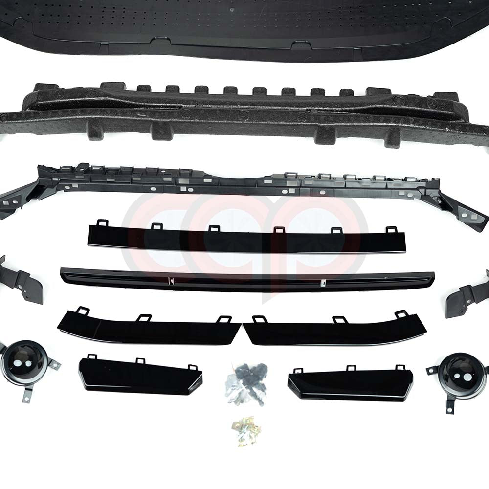 B9.5 Front Bumper RS4 Bumper V1 RS4 Grille Black Frame Black Mesh | Audi B9.5 A4, S4 | Canadian Auto Performance
