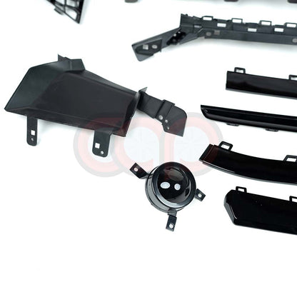B9.5 Front Bumper RS4 Bumper V1 RS4 Grille Black Frame Black Mesh | Audi B9.5 A4, S4 | Canadian Auto Performance
