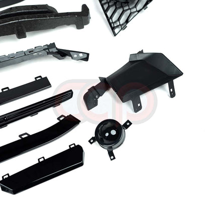 B9.5 Front Bumper RS4 Bumper V1 RS4 Grille Black Frame Black Mesh | Audi B9.5 A4, S4 | Canadian Auto Performance
