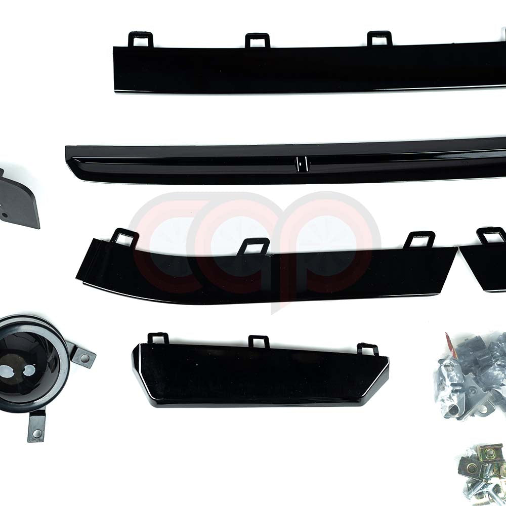 B9.5 Front Bumper RS4 Bumper V1 RS4 Grille Black Frame Black Mesh | Audi B9.5 A4, S4 | Canadian Auto Performance