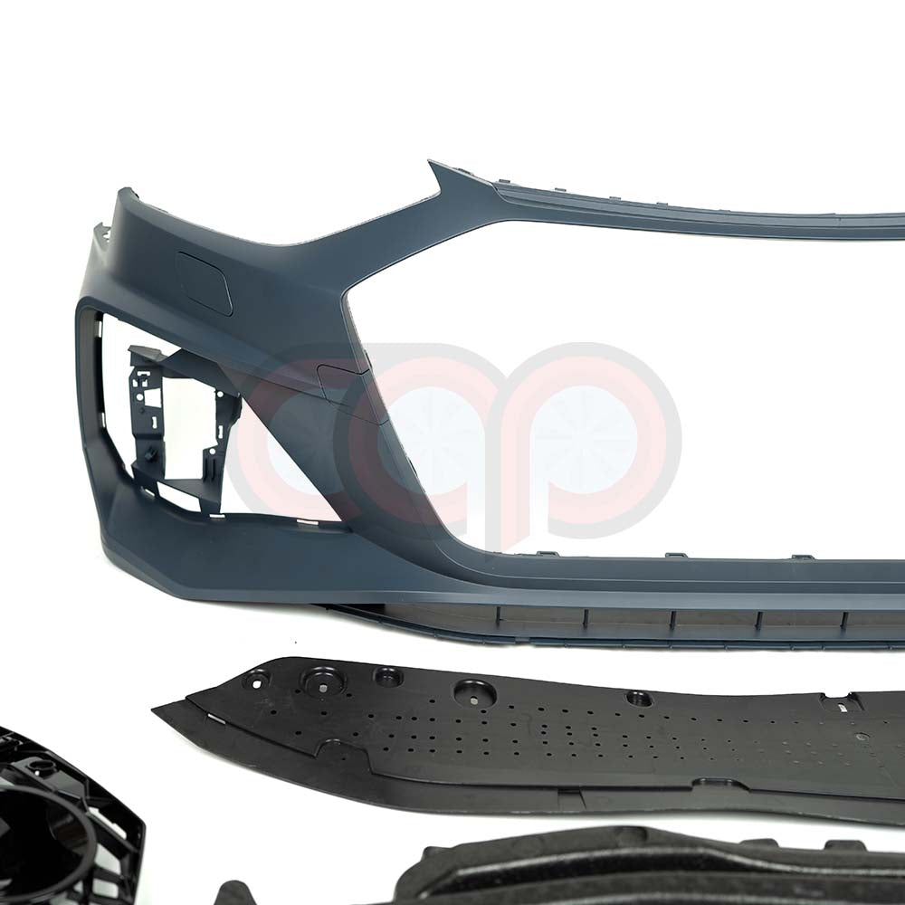 B9.5 Front Bumper RS4 Bumper V1 RS4 Grille Black Frame Black Mesh | Audi B9.5 A4, S4 | Canadian Auto Performance