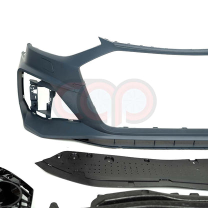 B9.5 Front Bumper RS4 Bumper V1 RS4 Grille Black Frame Black Mesh | Audi B9.5 A4, S4 | Canadian Auto Performance