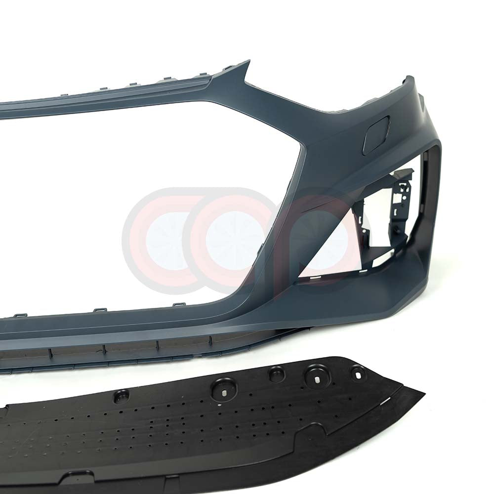 B9.5 Front Bumper RS4 Bumper V1 RS4 Grille Black Frame Black Mesh | Audi B9.5 A4, S4 | Canadian Auto Performance