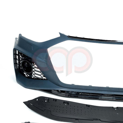 B9.5 Front Bumper RS4 Bumper V1 RS4 Grille Black Frame Black Mesh | Audi B9.5 A4, S4 | Canadian Auto Performance