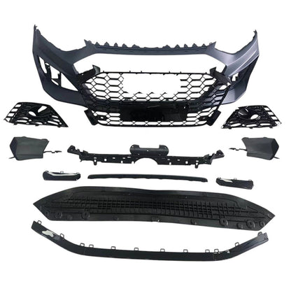 B9.5 Front Bumper RS4 Bumper V1 RS4 Grille Black Frame Black Mesh | Audi B9.5 A4, S4 | Canadian Auto Performance