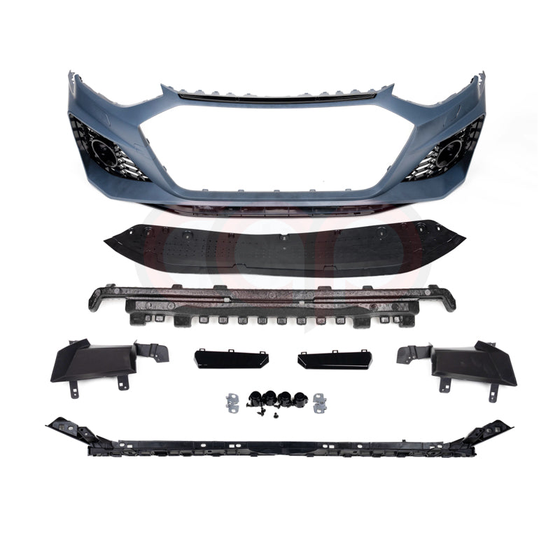 B9.5 Front Bumper RS4 Bumper V1 RS4 Grille Black Frame Black Mesh | Audi B9.5 A4, S4 | Canadian Auto Performance