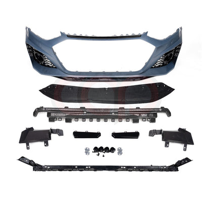 B9.5 Front Bumper RS4 Bumper V1 RS4 Grille Black Frame Black Mesh | Audi B9.5 A4, S4 | Canadian Auto Performance
