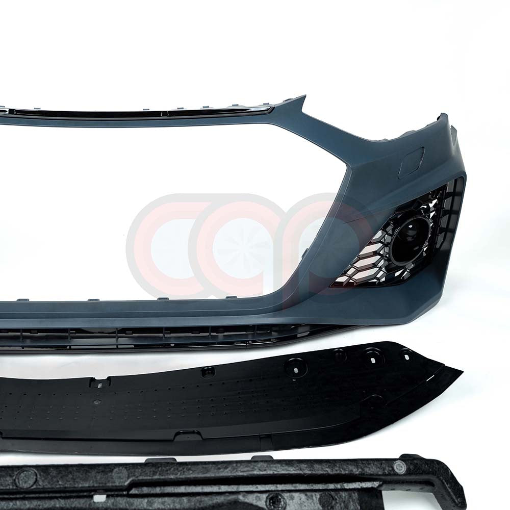 B9.5 Front Bumper RS4 Bumper V1 RS4 Grille Black Frame Black Mesh | Audi B9.5 A4, S4 | Canadian Auto Performance