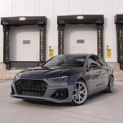B9.5 Front Bumper RS4 Bumper V1 RS4 Grille Black Frame Black Mesh | Audi B9.5 A4, S4 | Canadian Auto Performance