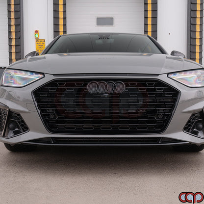 B9.5 RS4 Honeycomb Grille V2 Black Frame Black Honeycomb Mesh or | Audi B9.5 A4 S-Line, S4 | Canadian Auto Performance