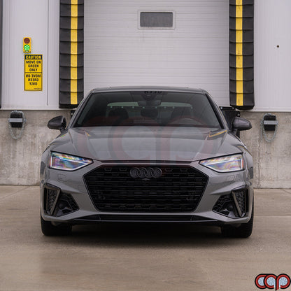 B9.5 RS4 Honeycomb Grille V2 Black Frame Black Honeycomb Mesh or | Audi B9.5 A4 S-Line, S4 | Canadian Auto Performance