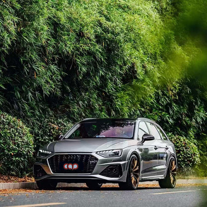B9.5 Front Bumper RS4 Style Bumper RS4 Grille Black Frame Black Mesh | Audi B9.5 A4 Allroad | Canadian Auto Performance