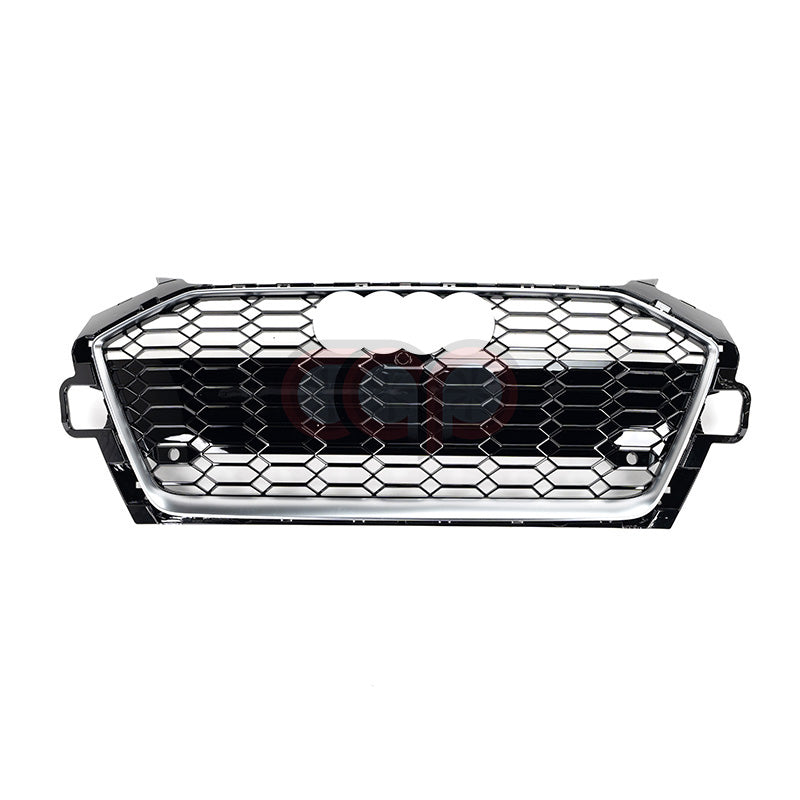 B9.5 RS4 Honeycomb Grille Silver Frame Silver Frame Black Honeycomb Mesh or | Audi B9.5 A4 S-Line, S4 | Canadian Auto Performance