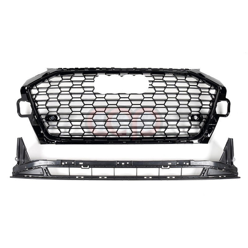 B9.5 RS4 Honeycomb Grille V2 Black Frame Black Honeycomb Mesh or | Audi B9.5 A4 S-Line, S4 | Canadian Auto Performance