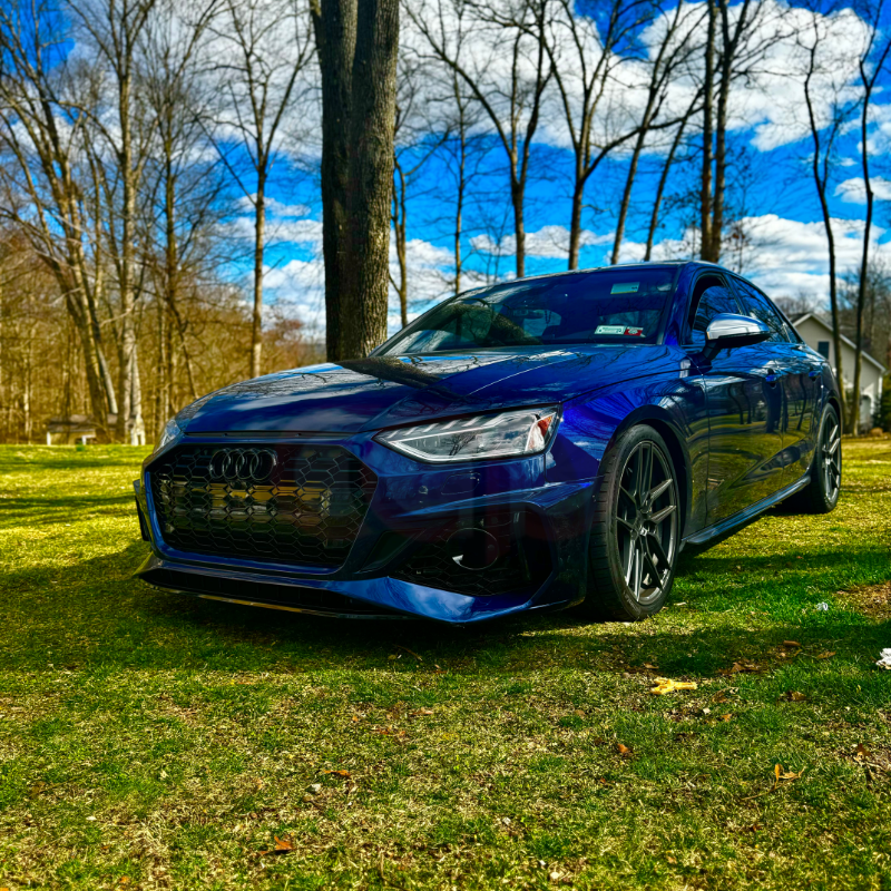B9.5 Front Bumper RS4 Bumper V2 RS4 Grille Black Frame Black Mesh | Audi B9.5 A4, S4 | Canadian Auto Performance