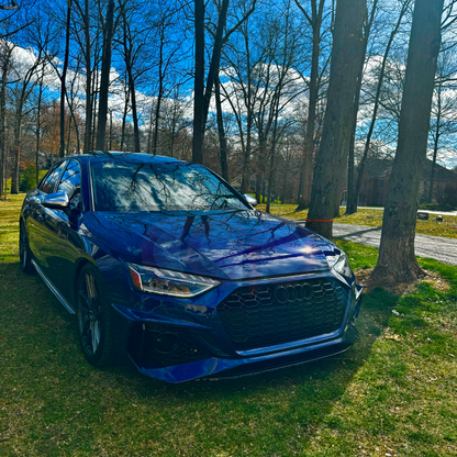 B9.5 Front Bumper RS4 Bumper V2 RS4 Grille Black Frame Black Mesh | Audi B9.5 A4, S4 | Canadian Auto Performance
