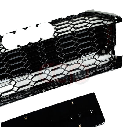 B9.5 Front Bumper RS4 Bumper V2 RS4 Grille Black Frame Black Mesh | Audi B9.5 A4, S4 | Canadian Auto Performance