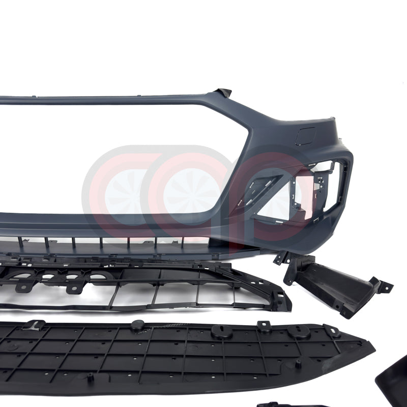 B9.5 Front Bumper RS4 Bumper V2 RS4 Grille Black Frame Black Mesh | Audi B9.5 A4, S4 | Canadian Auto Performance