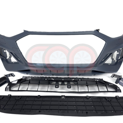 B9.5 Front Bumper RS4 Bumper V2 RS4 Grille Black Frame Black Mesh | Audi B9.5 A4, S4 | Canadian Auto Performance