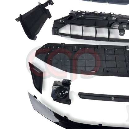 B9.5 Front Bumper RS4 Bumper V2 RS4 Grille Black Frame Black Mesh | Audi B9.5 A4, S4 | Canadian Auto Performance