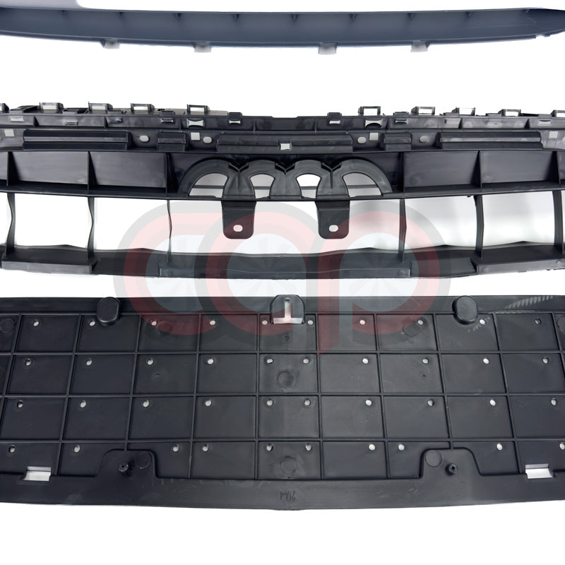 B9.5 Front Bumper RS4 Bumper V2 RS4 Grille Black Frame Black Mesh | Audi B9.5 A4, S4 | Canadian Auto Performance