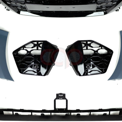 8Y RS3 Style Front Bumper RS3 Grille Black Frame Black Mesh | Audi 8Y A3, S3 | Canadian Auto Performance