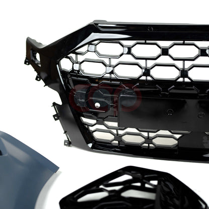 8Y RS3 Style Front Bumper RS3 Grille Black Frame Black Mesh | Audi 8Y A3, S3 | Canadian Auto Performance