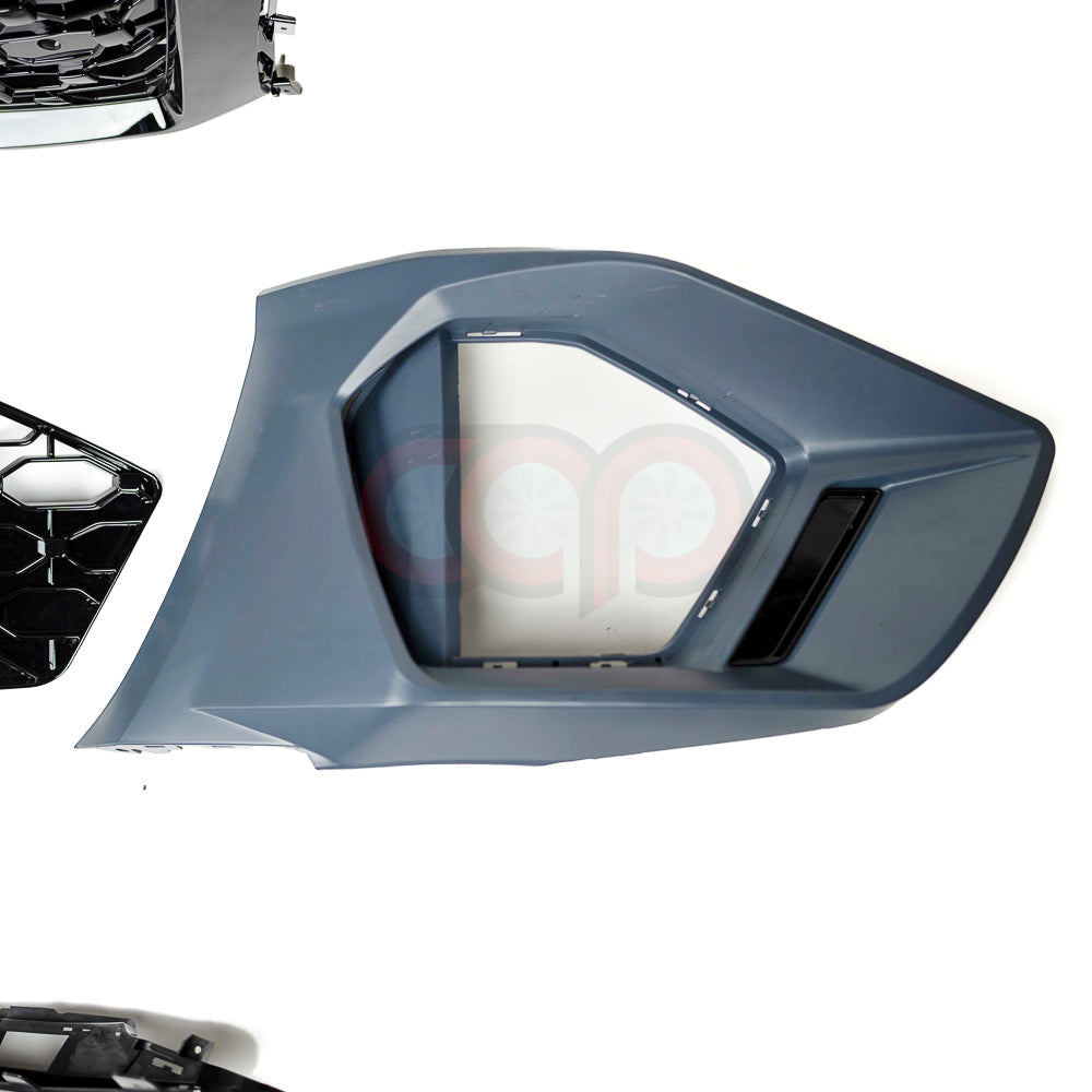 8Y RS3 Style Front Bumper RS3 Grille Black Frame Black Mesh | Audi 8Y A3, S3 | Canadian Auto Performance