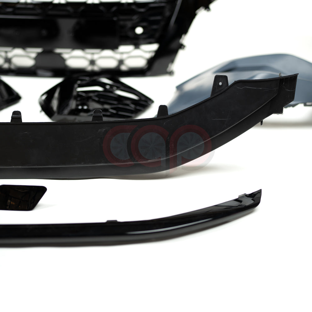 8Y RS3 Style Front Bumper RS3 Grille Black Frame Black Mesh | Audi 8Y A3, S3 | Canadian Auto Performance