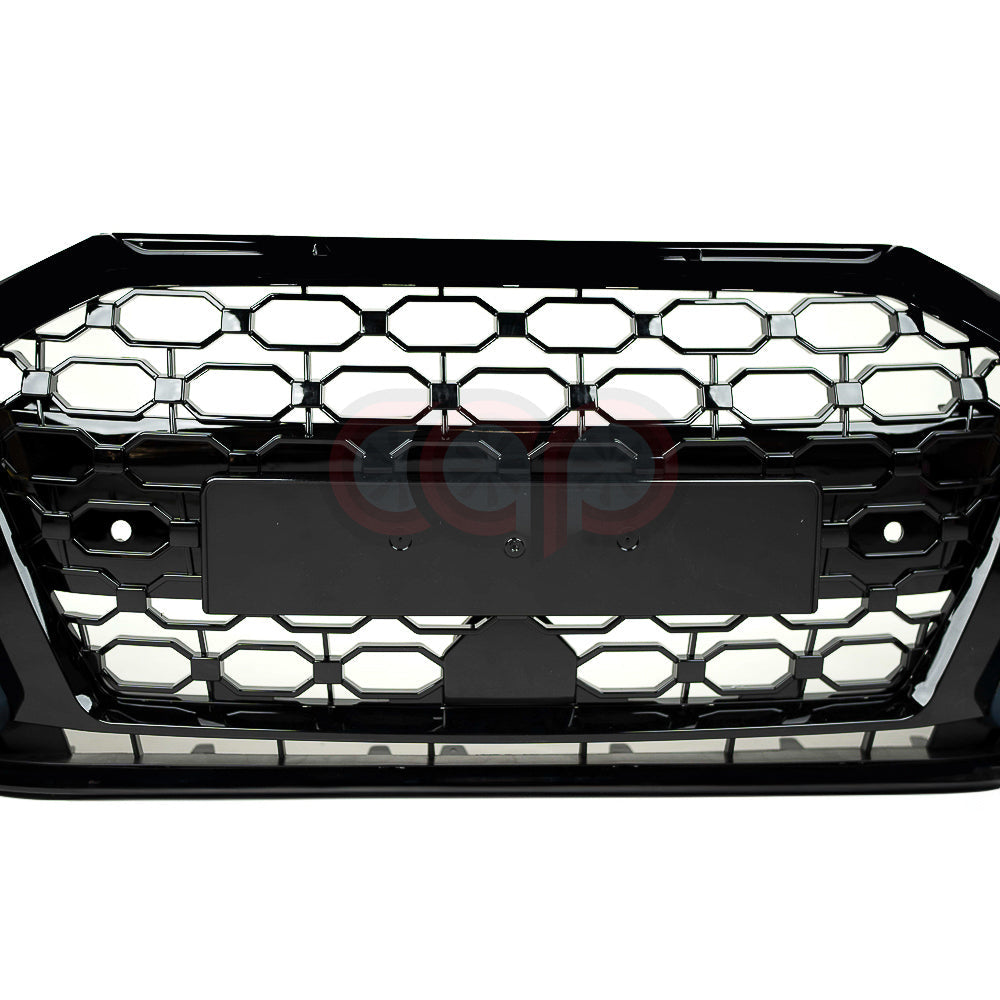 8Y RS3 Style Front Bumper RS3 Grille Black Frame Black Mesh | Audi 8Y A3, S3 | Canadian Auto Performance