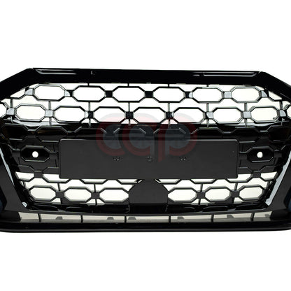 8Y RS3 Style Front Bumper RS3 Grille Black Frame Black Mesh | Audi 8Y A3, S3 | Canadian Auto Performance