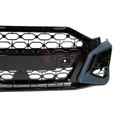 8Y RS3 Style Front Bumper RS3 Grille Black Frame Black Mesh | Audi 8Y A3, S3 | Canadian Auto Performance
