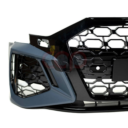 8Y RS3 Style Front Bumper RS3 Grille Black Frame Black Mesh | Audi 8Y A3, S3 | Canadian Auto Performance