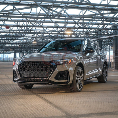 B9.5/FY.5 Front Bumper RS RSQ5 RSQ8 Style RS Plain Grille Black Frame Black Mesh | Audi B9.5/FY.5 Q5 Non S-Line SUV, Q5 S-Line SUV, SQ5 SUV, Q5 Sportback, SQ5 Sportback | Canadian Auto Performance